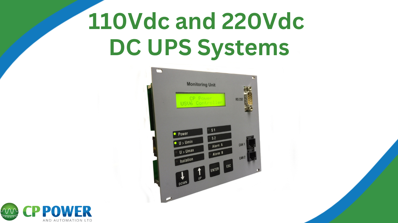 USV6 DC Controller for use with 110Vdc and 220Vdc DC UPS Systems