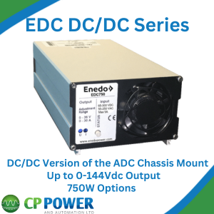 EDC Series - Chassis and DIN Mountable DC/DC Converters with Adjustable Output