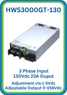 HWS3000GT-130 0-156Vdc 0-23.2A Chassis Mount TDK-Lambda Variable Power Supply