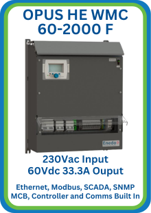 OPUS HE WMC 60-2000 F 60Vdc 33.3A Output DC UPS System