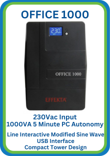 Office 1000 Line Interactive Modified Sine Wave UPS