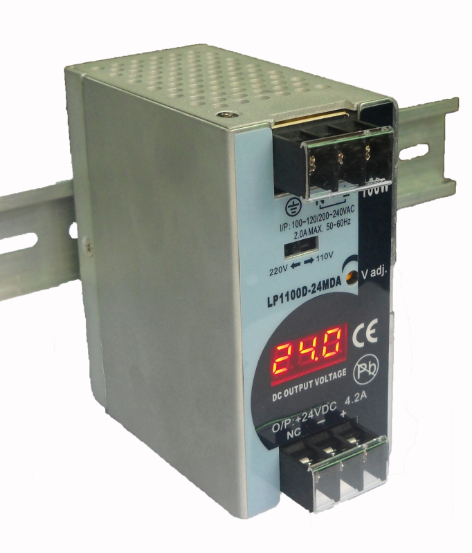 LP1100D-24MDA-24Vdc-4-2A-DIN-Rail-Power-Supply